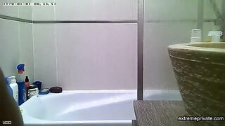 Curvy indian stepmom spied in the shower