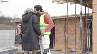 Mature Construction worker threesome