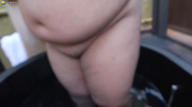 Huge breasted Asian mom fucking and sucking