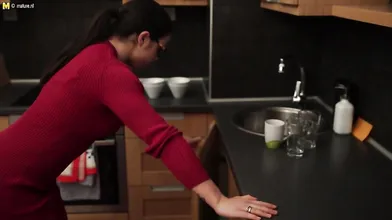 Hot mom riding a huge cock