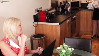 Amy and Beau Diamonds are two hot British lesbian Milfs who go down on each other