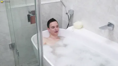 Steamy hot MILF getting an anal fuck from a toy boy