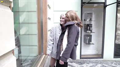Two mature lesbians go all the way