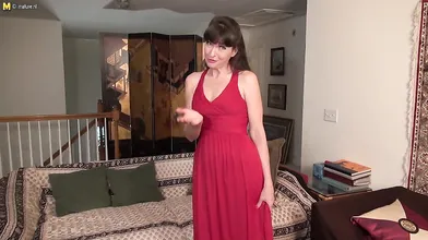 Horny American lady playing with her wet pussy