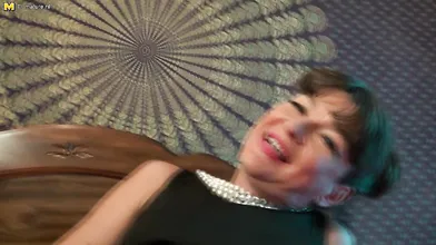 Naughty British housewife playing with her wet pussy