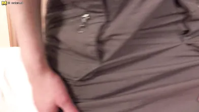 Naughty housewife taking it up the ass