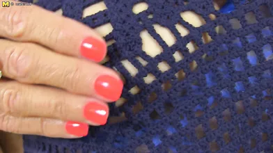 Horny British mature slut playing with her pussy