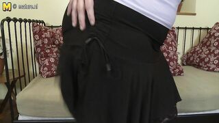 This horny mature BBW loves to play alone