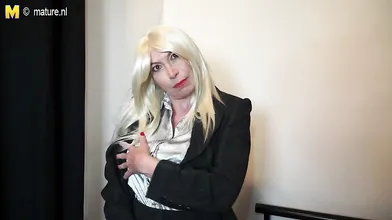 Horny British housewife getting nasty with her toy