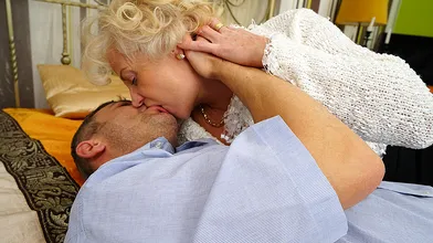 Naughty mature lady fucking and sucking hard