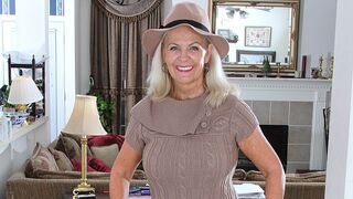Naughty American housewife playing with herself