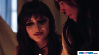 Lesbian ghost needs a pussy licking threesome to cross over