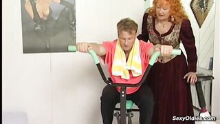 Redhead mature Marta M fucked by gym trainer Steve Vincent