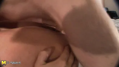 Mature nympho getting wet from cock
