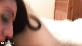 Let granny lick your teeny twat completely wet