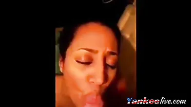 Indian baby swalling cum