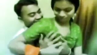 Homemade clip with Indian GF's boobs