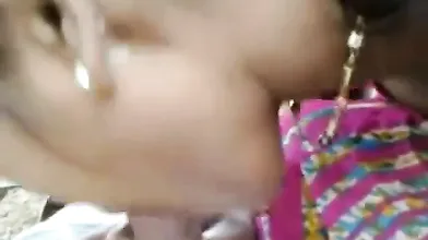 Indian mature outdoor BlowJob