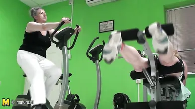 These mature women love to break a sweat naked