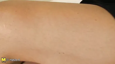 Naughty brunette housewife playing with her pussy