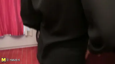 Naughty housewife playing with her pussy