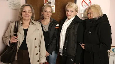 Naked mature women came to relax