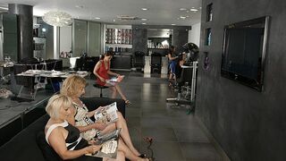 Special mature movie in a kinky lesbian salon
