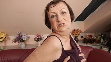Horny housewife playing with herself