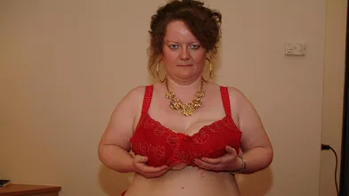 Big titted german housewife playing with her toys