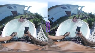 Orgasm in the Jacuzzi