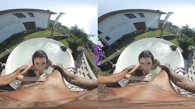 Orgasm in the Jacuzzi