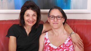 Two lesbian housewives going all the way