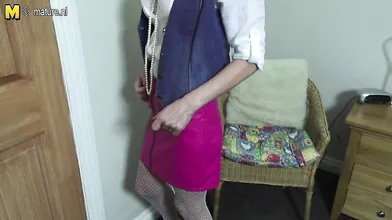 naughty British housewife playing with her pussy