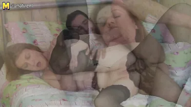 Horny mature mama fucking the dude next door