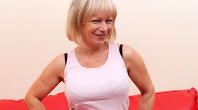 Naughty British mom playing with herself