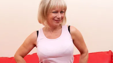 Naughty British mom playing with herself