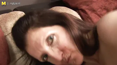 Horny British housewife and her favorite toy