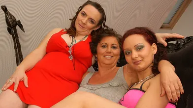 Two hot old and young lesbians eat each other's pussies