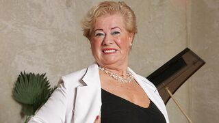 Horny grandma plays her own kind of music