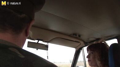 Young girl taking orders from an old sarge
