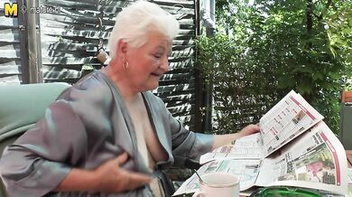 Granny shows her beaver still needs some action