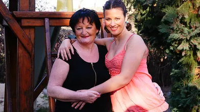Naughty old and young lesbians have fun