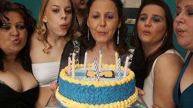 its an old and young lesbian birthday party