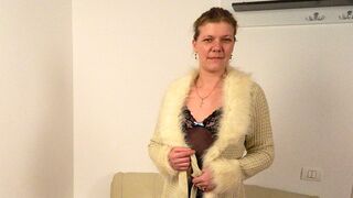 This mature slut loves to play on her couch