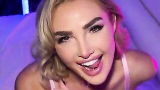 Kenzie Anne Is A Blonde Flirt Who Swallows Cum