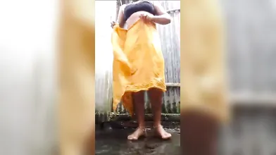 Aunty bathing part 2