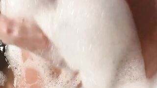Sexy Wife in taking Bath Playing Her Tits