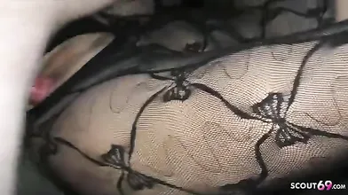 Real Privat Gangbang with German Mature Bitch in Car