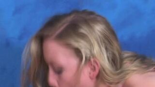 Pole riding session by awesome blonde Madison Scott