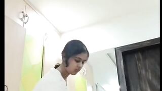 College girl dress changing video